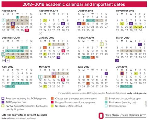 Ohio state academic calendar 2023-2024 - The official composite schedule for the Ohio State